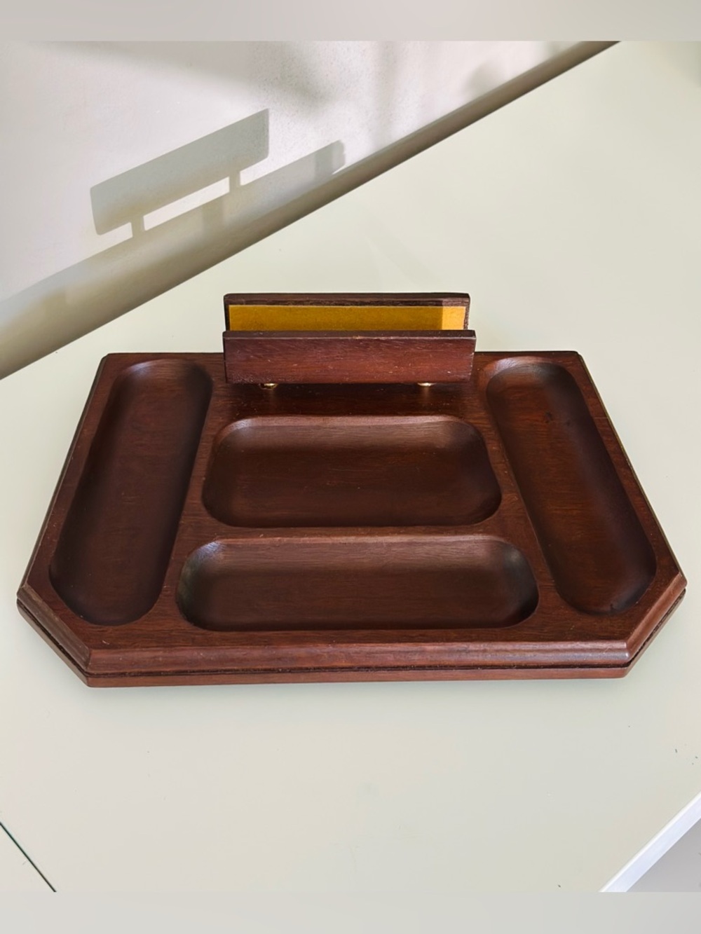 Vintage 50s SWANK Wooden Valet Caddy